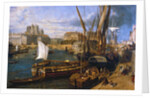 Loire Atlantique N* 120 - Nantes - Musee Dobree - The Port of Nantes - by Parrot William - painting of 1804 by Anonymous
