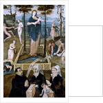 The Virgin in the enclosed garden, portrait of Jacques Delegorgue, Echevin d'Abbeville by Anonymous