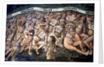 France, Tarn, Albi, Cathedrale Sainte-Cecile, fresco of the Last Judgement, -, the descent to the underworld, detail by Anonymous