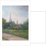 Landscape with Churches in the Background by English School