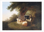 Three Goats in a Landscape, 1848 by Thomas Sidney Cooper