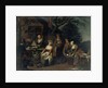 A Group of Peasants, Vegetables and Fruit by Jan Josef the Elder Horemans