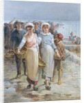 Oyster Girls at Cancale by Francois Nicolas Augustin Feyen-Perrin