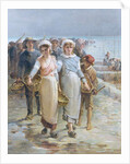 Oyster Girls at Cancale by Francois Nicolas Augustin Feyen-Perrin