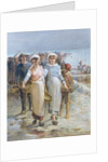 Oyster Girls at Cancale by Francois Nicolas Augustin Feyen-Perrin