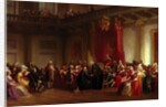 Benjamin Franklin Appearing before the Privy Council by Christian Schussele