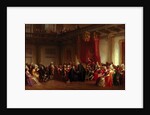 Benjamin Franklin Appearing before the Privy Council by Christian Schussele