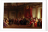 Benjamin Franklin Appearing before the Privy Council by Christian Schussele