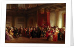 Benjamin Franklin Appearing before the Privy Council by Christian Schussele