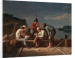 In a Quandary, or Mississippi Raftsmen at Cards, 1851 by George Caleb Bingham