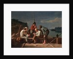 In a Quandary, or Mississippi Raftsmen at Cards, 1851 by George Caleb Bingham