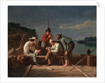 In a Quandary, or Mississippi Raftsmen at Cards, 1851 by George Caleb Bingham
