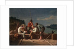 In a Quandary, or Mississippi Raftsmen at Cards, 1851 by George Caleb Bingham