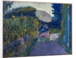 Woman Seated in a Garden, 1914 by Frederick Carl Frieseke