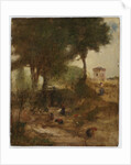 Sketch for Washing Day near Perugia, 1873 by George Snr. Inness