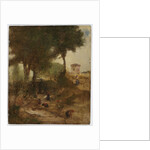 Sketch for Washing Day near Perugia, 1873 by George Snr. Inness
