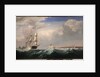 Sailing Ships off the New England Coast, c.1855 by Fitz Henry Lane
