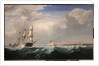 Sailing Ships off the New England Coast, c.1855 by Fitz Henry Lane