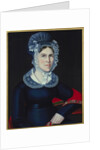 Hannah Bull Thompson, 1824 by Ammi Phillips