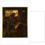 Preparing a Deer Hide, 1904 by John George Brown