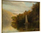 Sailboat on river, c.1875 by Arthur Quartley