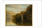 Sailboat on river, c.1875 by Arthur Quartley