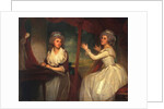 Lady Caroline Spencer, later Viscountess Clifden, and her sister, Lady Elizabeth Spencer, 1786-92 by George Romney