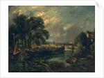 Barges on the Stour by John Constable