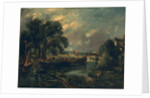 Barges on the Stour by John Constable