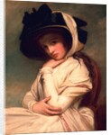 Emma Hart, later Lady Hamilton, in a straw hat, c.1782-94 by George Romney