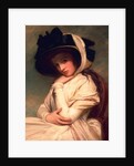 Emma Hart, later Lady Hamilton, in a straw hat, c.1782-94 by George Romney
