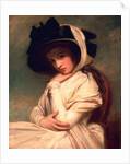 Emma Hart, later Lady Hamilton, in a straw hat, c.1782-94 by George Romney