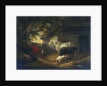 A farmyard, 1792 by George Morland