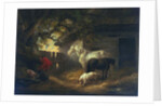 A farmyard, 1792 by George Morland