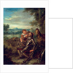 Scene from Don Quixote: Sancho Panza Counts Don Quixote's Teeth, 1735 by John Vanderbank