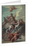 Juno, Minerva and Venus Dispatching Mercury with the Apple of Discord, c.1718 by James Thornhill