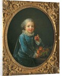 Boy with peaches, 1760 by Francois-Hubert Drouais