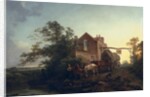 Wagon outside an inn by Philip James de Loutherbourg