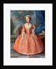 Girl in pink, c.1740s by English School