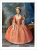 Girl in pink, c.1740s by English School