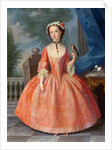 Girl in pink, c.1740s by English School