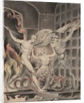 Illustration 2 to Milton's 'Paradise Lost': Satan, Sin, and Death: Satan Comes to the Gates of Hell, 1807 by William Blake