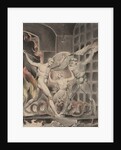 Illustration 2 to Milton's 'Paradise Lost': Satan, Sin, and Death: Satan Comes to the Gates of Hell, 1807 by William Blake
