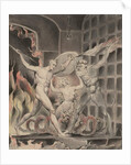 Illustration 2 to Milton's 'Paradise Lost': Satan, Sin, and Death: Satan Comes to the Gates of Hell, 1807 by William Blake