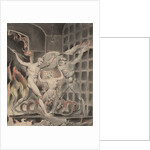 Illustration 2 to Milton's 'Paradise Lost': Satan, Sin, and Death: Satan Comes to the Gates of Hell, 1807 by William Blake
