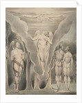 Satan Spying on Adam and Eve and Raphael's Descent into Paradise by William Blake
