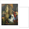 Accontius and Cydippe before the altar of Diana by Angelica Kauffman