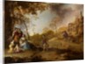 An Allegorical Family Portrait in a Landscape by Dirck van der Lisse
