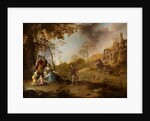 An Allegorical Family Portrait in a Landscape by Dirck van der Lisse