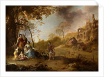 An Allegorical Family Portrait in a Landscape by Dirck van der Lisse